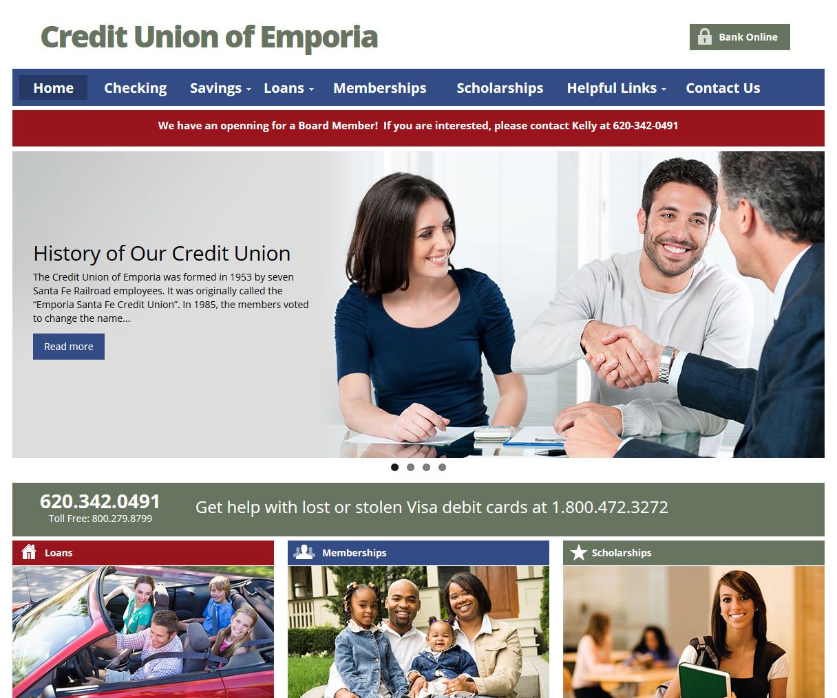 Credit Union of Emporia Website